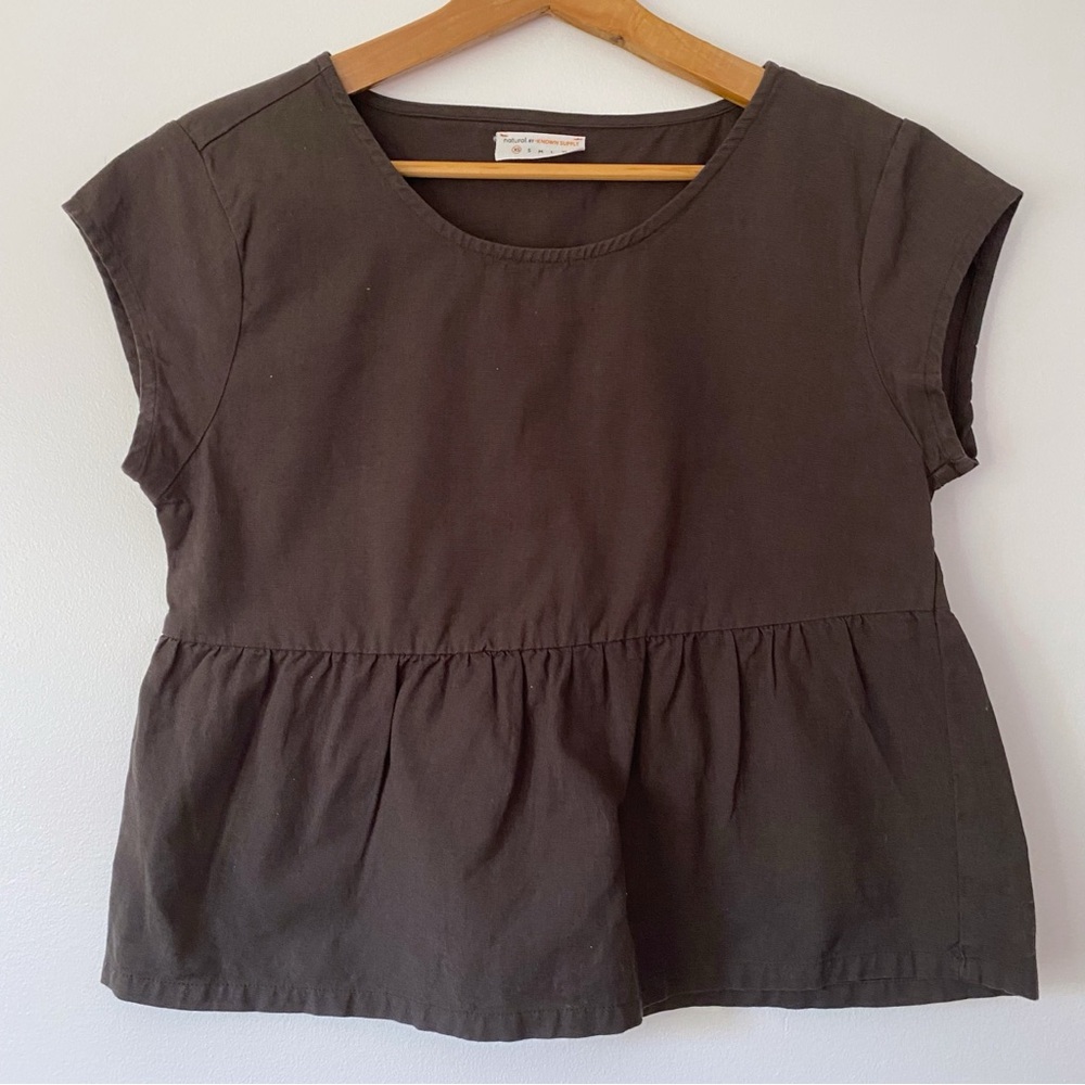 Known Supply Cropped Top with Ruffle